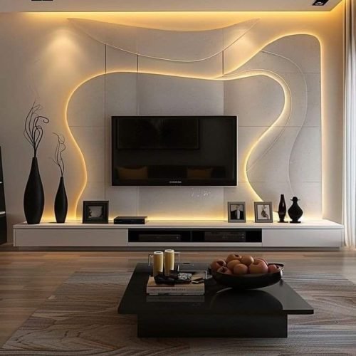 modern tv wall ideas cabinets 2024